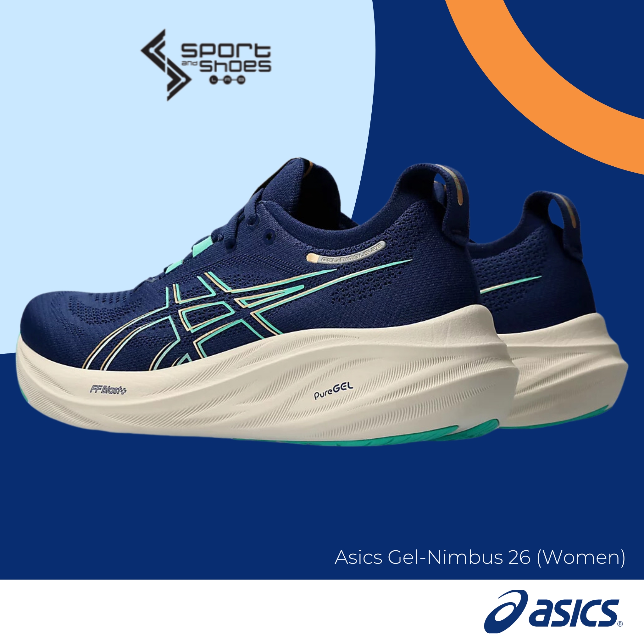 Asics Gel-Nimbus26 WIDE (W) (1012B602-400)